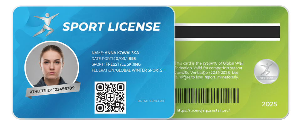 Demo Licencji sportowej PZSN